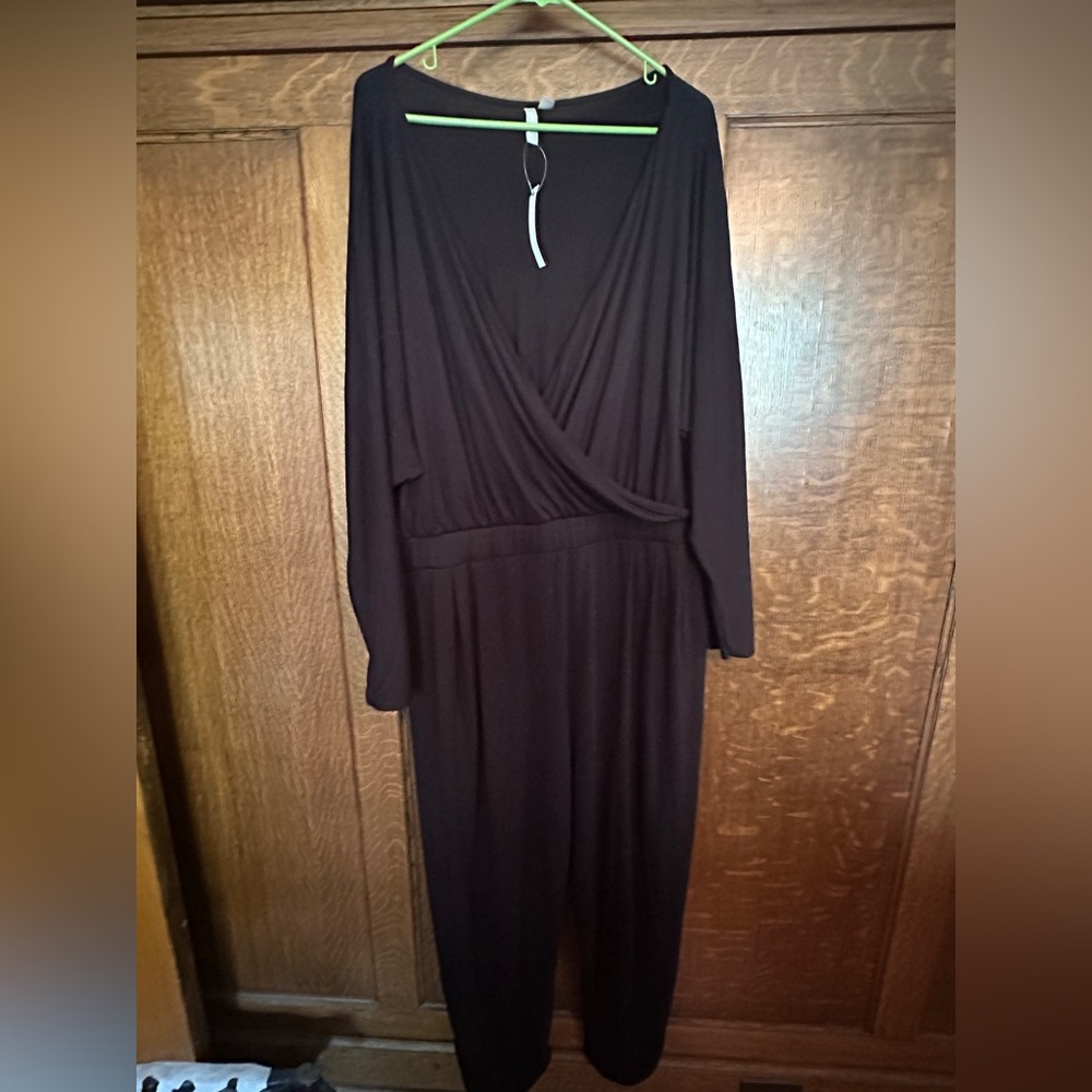 ASOS Curve Black Batwing Romper, Size 22, NWT